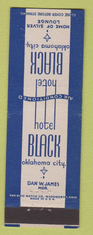 Matchbook Cover - Hotel Black Oklahoma City OK