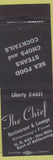 Matchbook Cover - The Chief Restaurant Kittanning PA