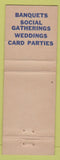 Matchbook Cover - The Chief Restaurant Kittanning PA