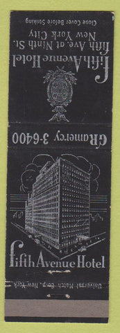 Matchbook Cover - Fifth Avenue Hotel New York City