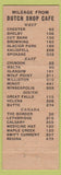 Matchbook Cover - Dutch Shop Havre MT