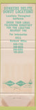 Matchbook Cover - Dunkers Delite Donuts CA Chain WEAR