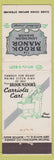 Matchbook Cover - Brook Manor Lunch North Attleboro MA feature