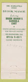 Matchbook Cover - Brook Manor Lunch North Attleboro MA feature
