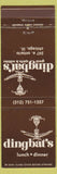Matchbook Cover - Dingbat's Restaurant Chicago IL