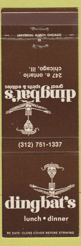 Matchbook Cover - Dingbat's Restaurant Chicago IL