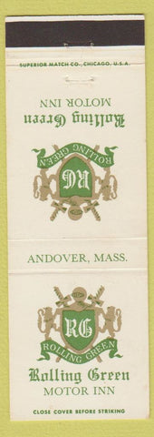Matchbook Cover - Rolling Green Motor Inn Andover MA