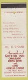 Matchbook Cover - Arrowhead Motor Inn Bedford MA