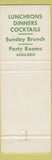 Matchbook Cover - Eastbrook Restaurant Milwaukee WI
