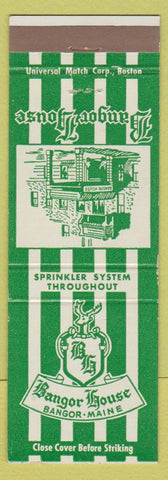 Matchbook Cover - Bangor House Bangor ME
