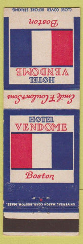 Matchbook Cover - Hotel Vendome Boston MA