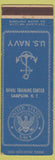 Matchbook Cover - US Navy Training Center Sampson NY