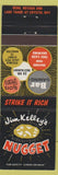 Matchbook Cover - Jim Kelley's Nugget Casino Reno NV