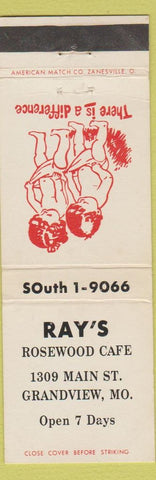Matchbook Cover - Ray's Rosewood Cafe Grandview MO