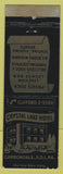 Matchbook Cover - Crystal Lake Hotel Carbondale PA WEAR