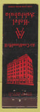 Matchbook Cover - Hotel Ashtabula OH