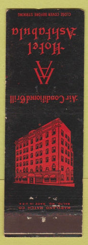 Matchbook Cover - Hotel Ashtabula OH