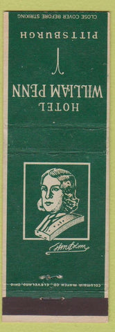 Matchbook Cover - William Penn Hotel Pittsburgh PA WORN