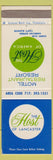 Matchbook Cover - The Host Motel Lancaster PA
