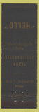 Matchbook Cover - Siegersville Hotel Allentown? PA