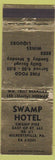 Matchbook Cover - Swamp Hotel Gilbertsville PA WEAR