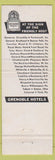 Matchbook Cover - Colonial Hotel York PA