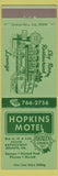 Matchbook Cover - Hopkins Motel Atlanta GA