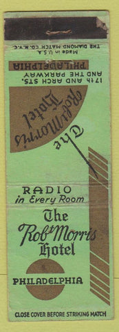 Matchbook Cover - Rob Morris Hotel Philadelphia PA WORN