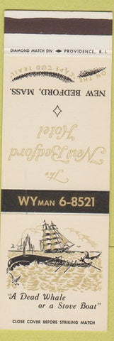Matchbook Cover - New Bedford Hotel New Bedford MA