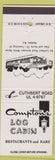 Matchbook Cover - Compton's Log Cabin Restaurants Haddon NJ