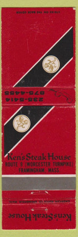 Matchbook Cover - Ken's Steak House Framingham MA