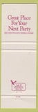 Matchbook Cover - John Peel Westbury LI NY
