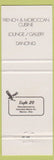 Matchbook Cover - Ahmed's Henri IV Cambridge MA