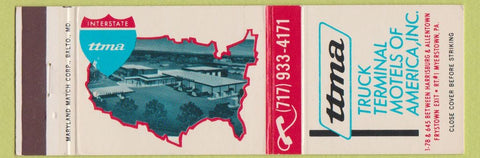 Matchbook Cover - Truck Terminal Motels Myerstown PA