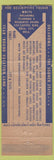 Matchbook Cover - Robber's Cave State Park Wilburton OK