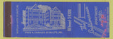 Matchbook Cover - Baltimorean Hotel Baltimore MD WEAR