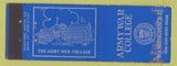 Matchbook Cover - Army War College Washington DC
