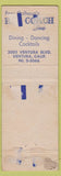 Matchbook Cover - Rory Calhoun's Red Coach Inn Ventura CA