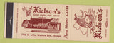 Matchbook Cover - Nielsen's Restaurants Chicago IL