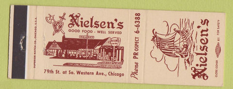 Matchbook Cover - Nielsen's Restaurants Chicago IL