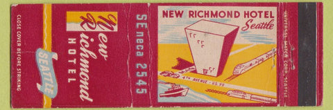 Matchbook Cover - New Richmond Hotel Seattle WA WEAR