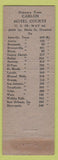Matchbook Cover - Carlon Hotel Courts Houston TX