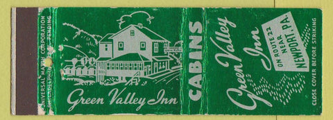 Matchbook Cover - Green Valley Inn Newport PA