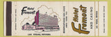 Matchbook Cover - Hotel Fremont Casino Las Vegas NV