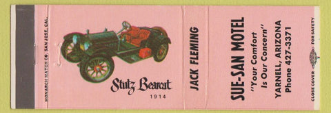Matchbook Cover - Sue San Motel Yarnell AZ