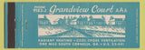 Matchbook Cover - Grandview Court Cornelia GA