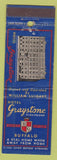 Matchbook Cover - Hotel Graystone Buffalo NY