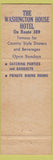 Matchbook Cover - Washington House Hotel Sellersville PA