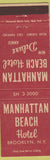 Matchbook Cover - Manhattan Beach Hotel Brooklyn NY