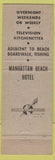Matchbook Cover - Manhattan Beach Hotel Brooklyn NY